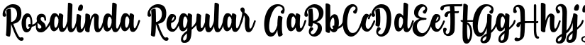 Rosalinda Regular font