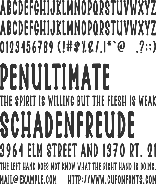 Santa Awesome font preview