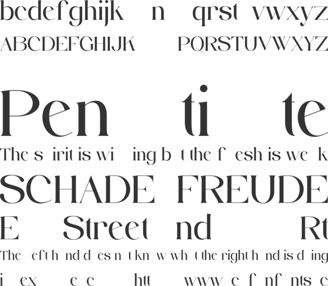 Riverie font preview