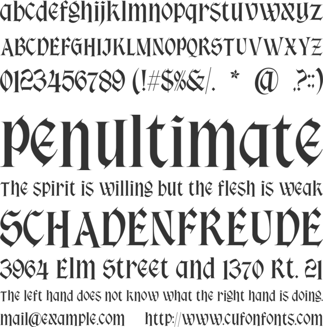 Titanic Fraktur font preview