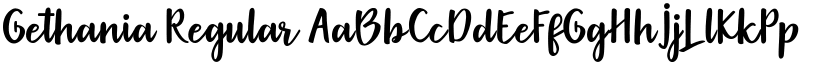 Gethania font download