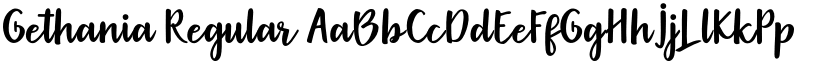 Gethania Regular font