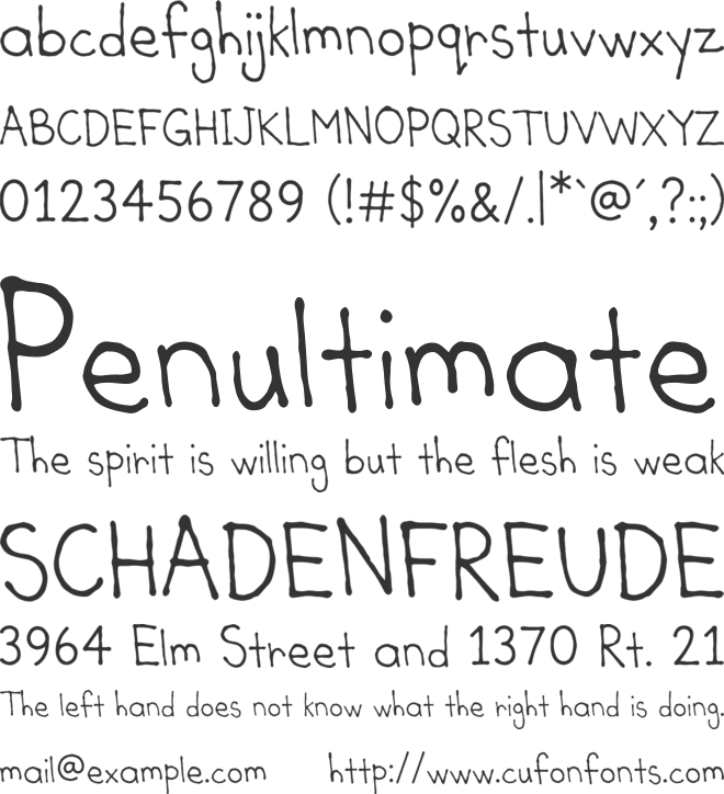 Evelina Hand Personal Use font preview