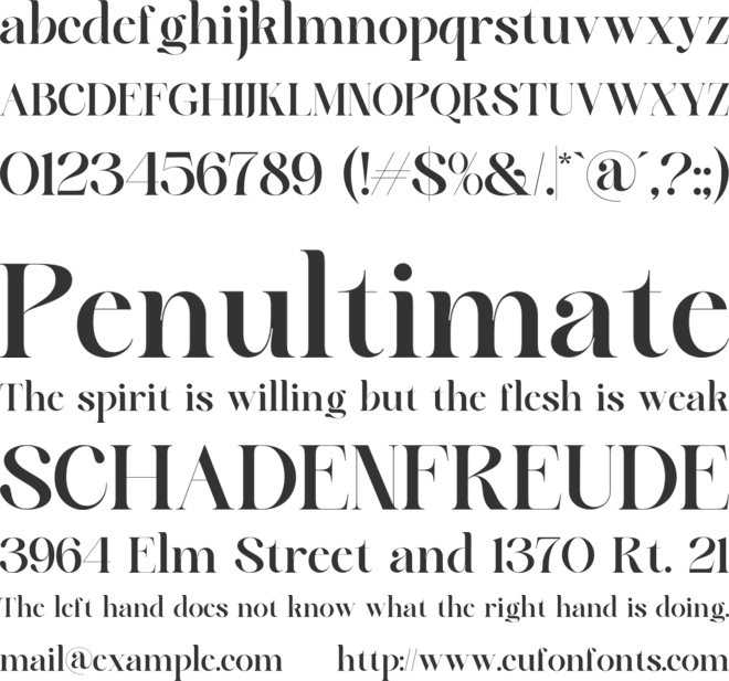 Alqest font preview