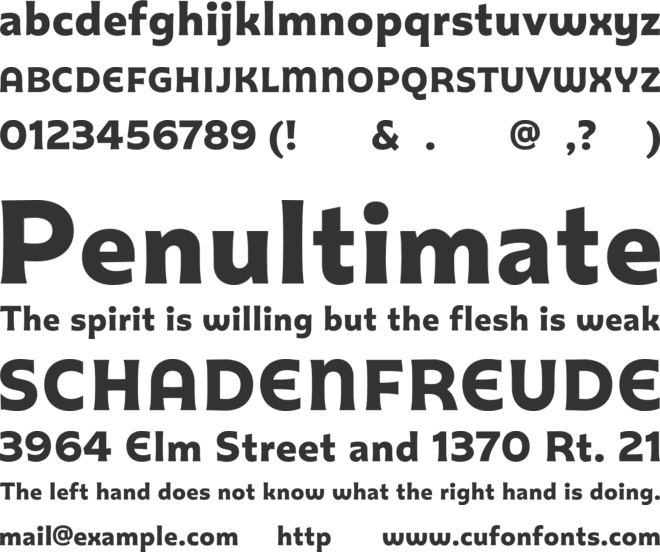GW Motera font preview