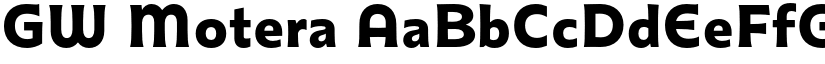 GW Motera font download