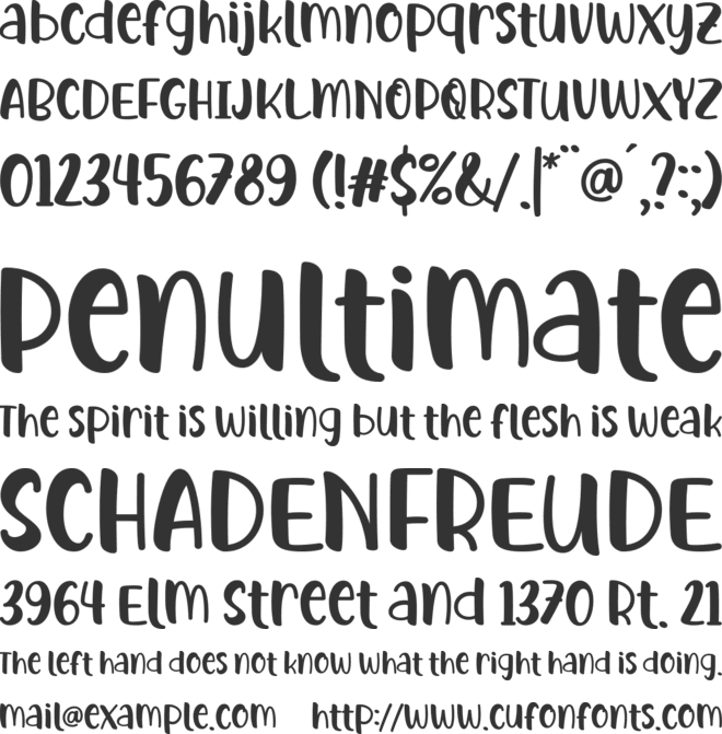 Kepo Coffee font preview