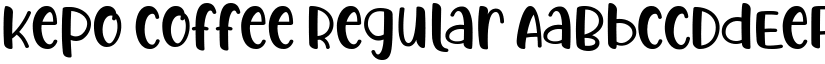 Kepo Coffee Regular font