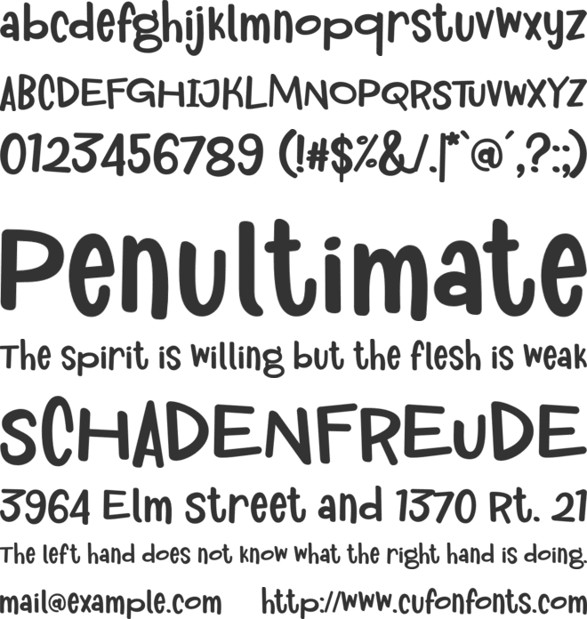 Royum Bread font preview