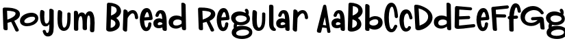 Royum Bread Regular font