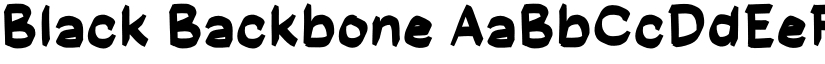 Black Backbone font download
