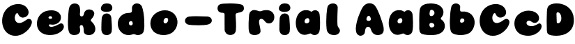Cekido-Trial font download