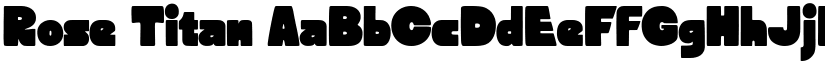 Rose Titan font download