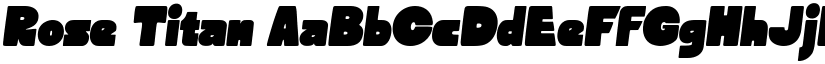 Rose Titan font
