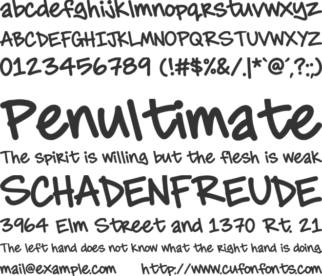 Jankora Street font preview