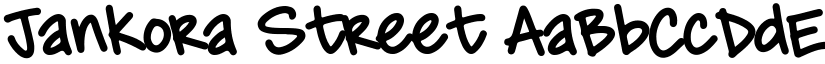 Jankora Street font download