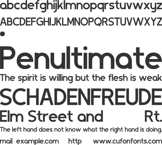 MEIGAN font preview
