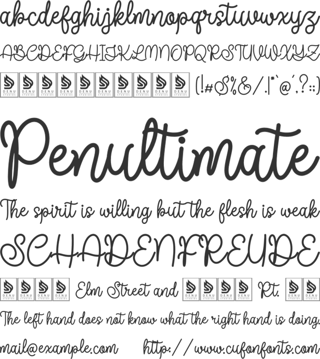 Joaguin Dignity font preview