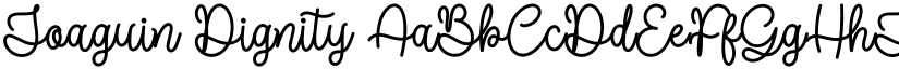 Joaguin Dignity font download