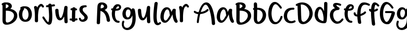 Borjuis Regular font