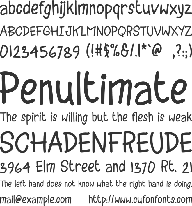 Miraze font preview