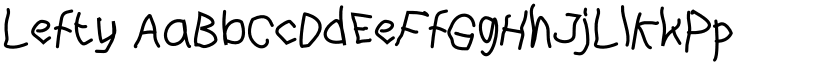 Lefty font download