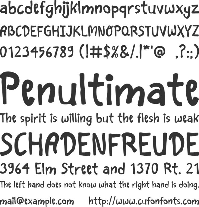 Mosart font preview