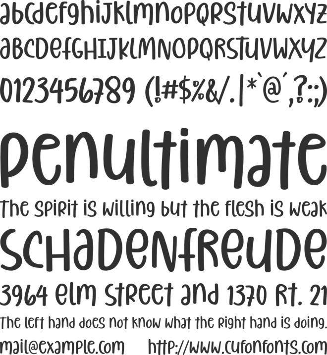 Christiany font preview