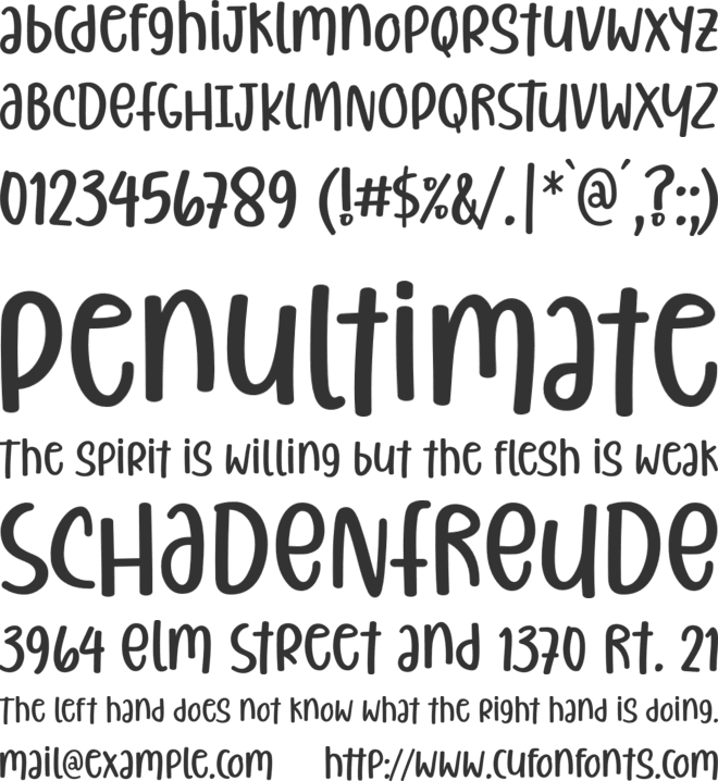 Christiany font preview