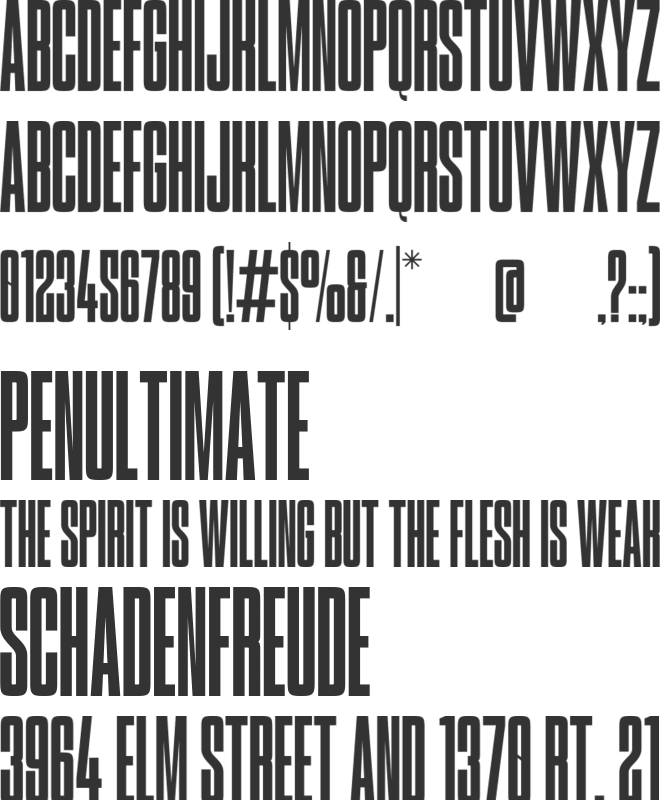 Breaker font preview