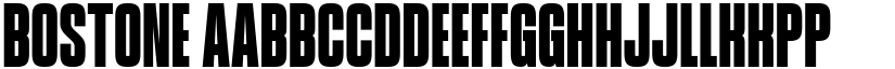 Bostone font download