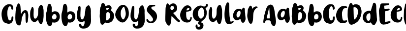 Chubby Boys Regular font