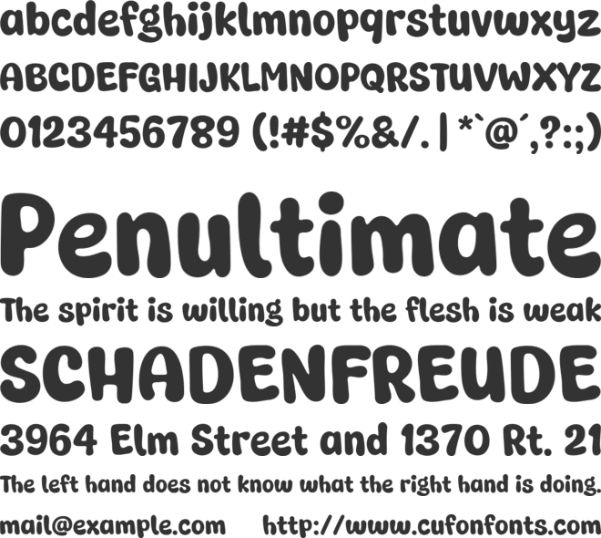 Super Warming font preview
