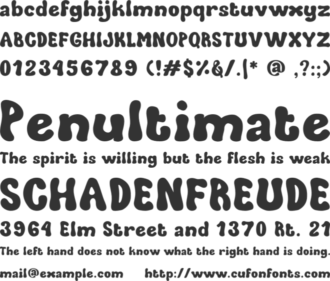 Aksara Astral font preview