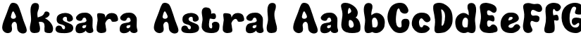 Aksara Astral font download