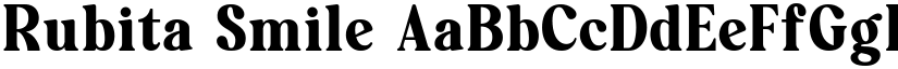 Rubita Smile font download