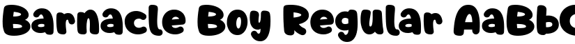Barnacle Boy Regular font