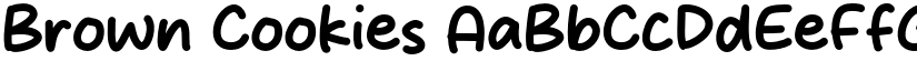 Brown Cookies font download