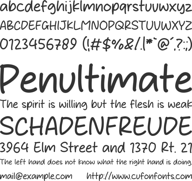 Aurelia Emiko font preview