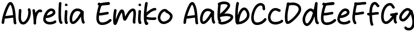 Aurelia Emiko font download