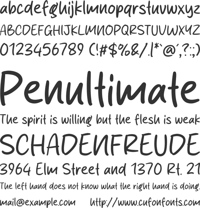 Pastry Cream font preview