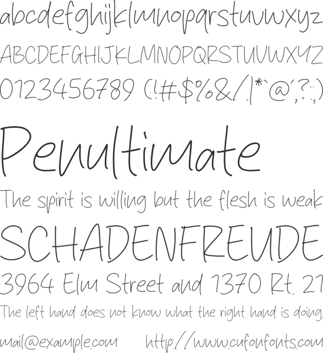 Shining Letter font preview