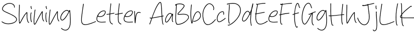 Shining Letter font download