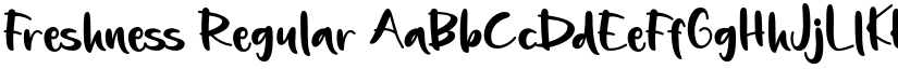 Freshness Regular font