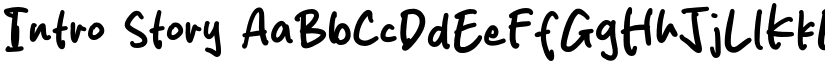 Intro Story font download