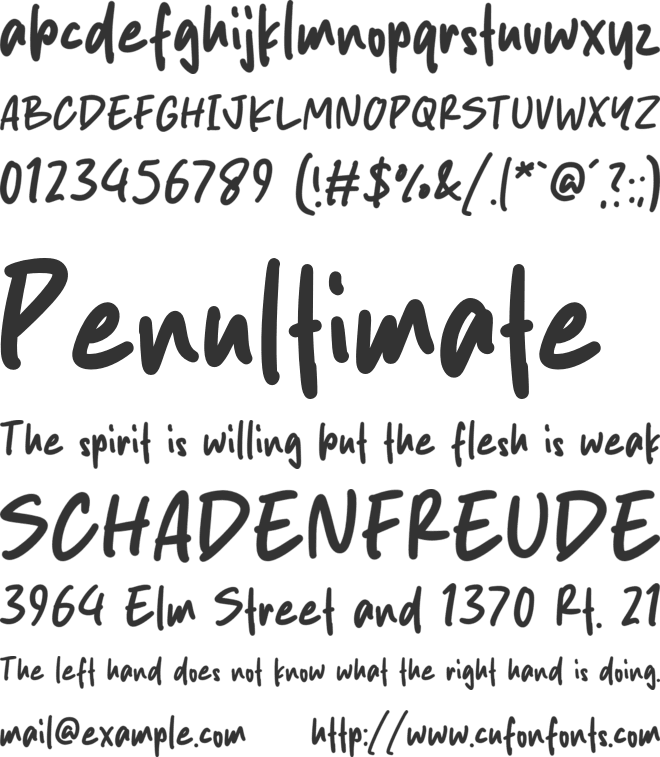Elegantsity font preview