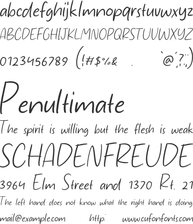 the storyline font preview