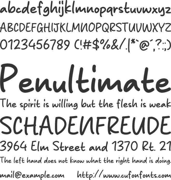 Ordinary Letter font preview