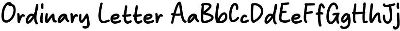Ordinary Letter font download