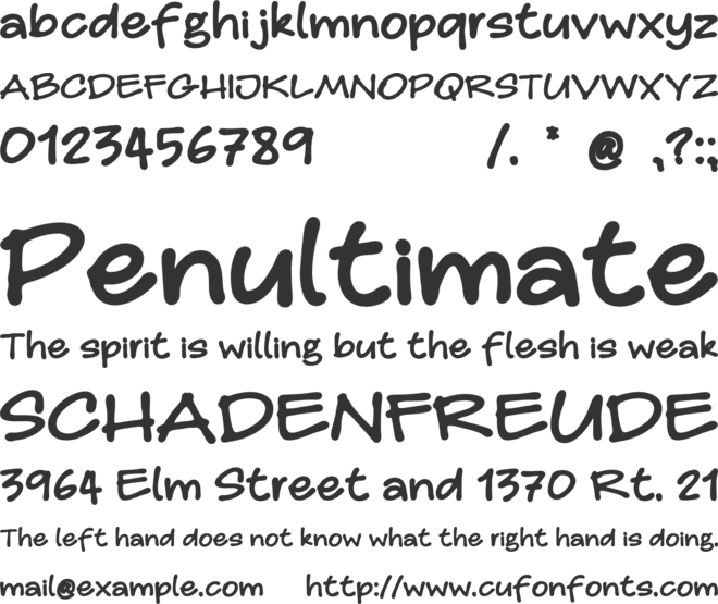 Sanger Memo Handwritten Marker Note Font font preview